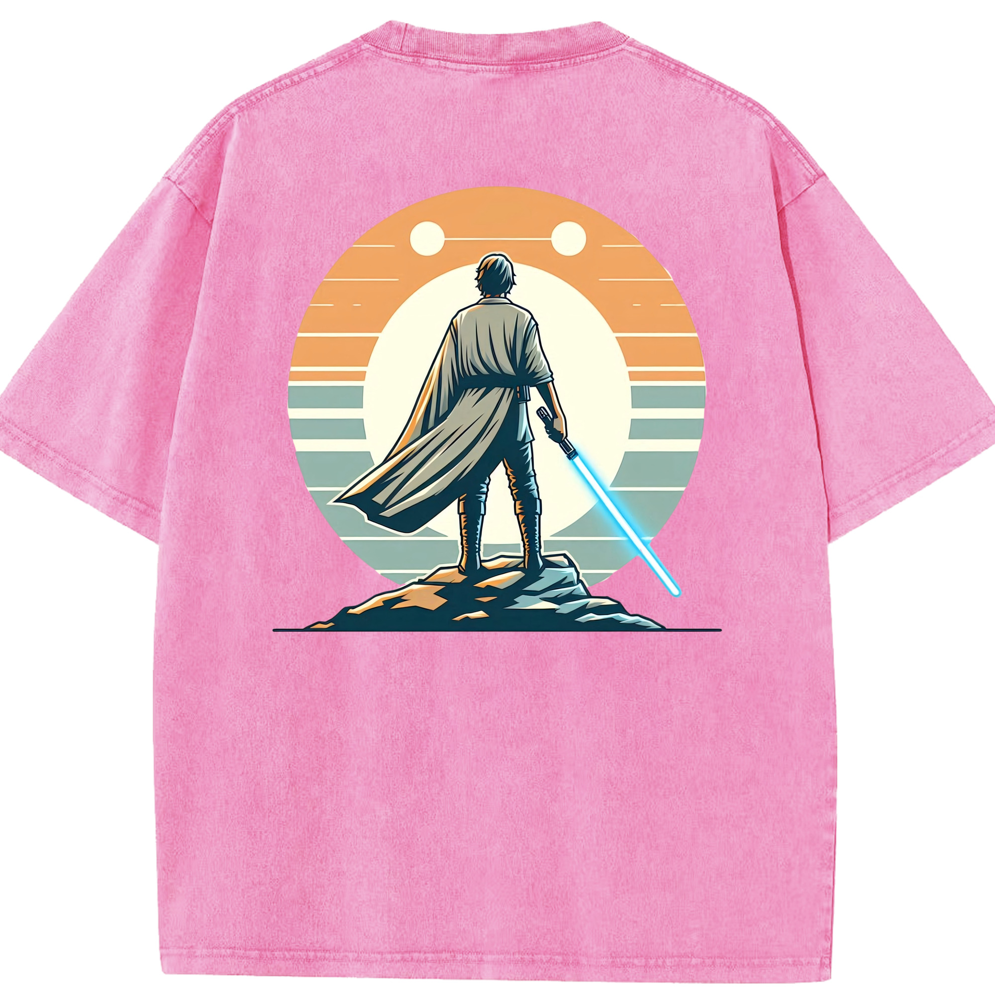 （画像用） スター・ウォーズ Star Wars 綿100% ヴィンテージ風 半袖Tシャツ（背面プリント）